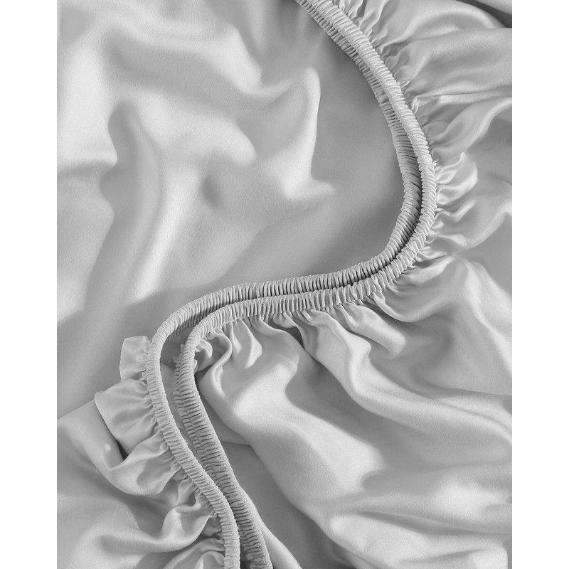 Silky Lyocell Sheet Set, Pearl Gray, King Sheet Set