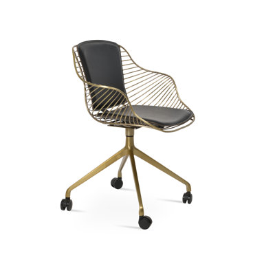 Fauteuil pivotant avec roulettes Zebra Spider