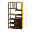Étagère de rangement multifonctionnelle avec armoire de rangement fermée