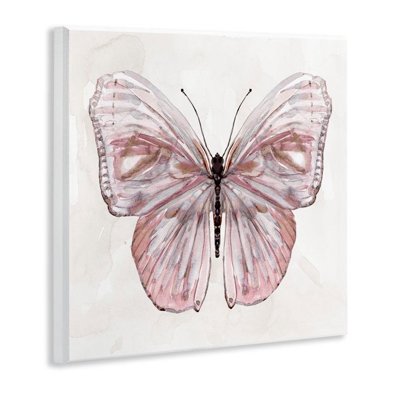Plaque murale papillon rose discret, design par Carol Robinson