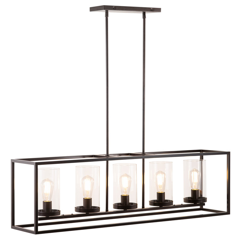 Bergenia 5 - Light Dimmable Square / Rectangle Chandelier