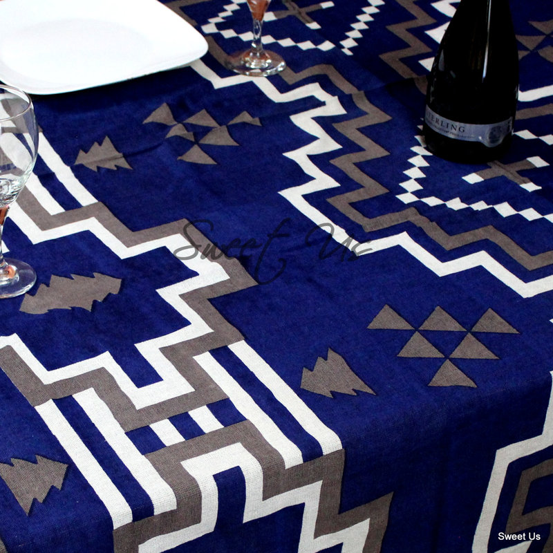 Abedraouf Floral 100% Cotton Thanksgiving Tablecloth