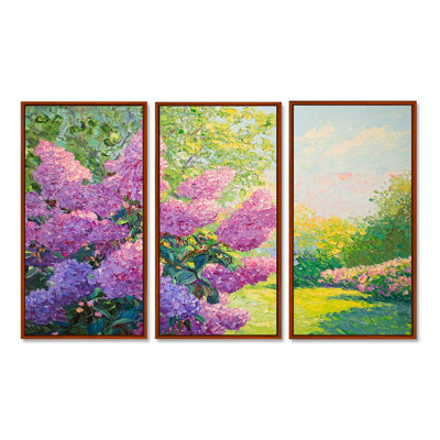 Ensemble de lilas dans la campagne française II - Lilas