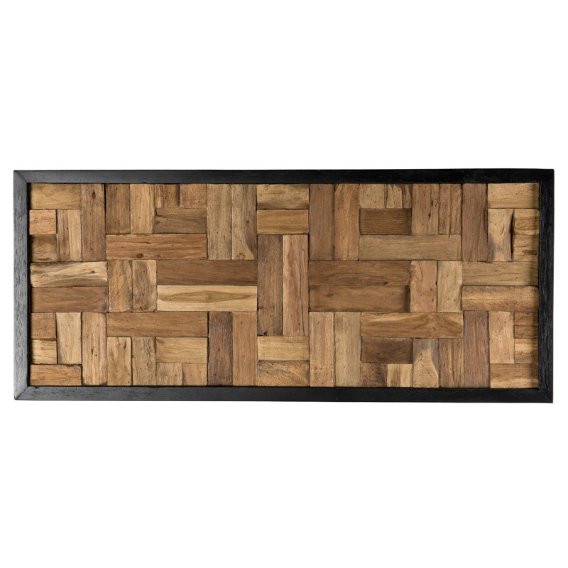 Handmade Abstract Wall Decor on Solid Wood