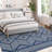 Machine Washable Area Rugs, Modern Geometric Area Rugs with Non-Slip Backing, Stain-Resistant Low Pile Carpet, Contemporary Accent Rugs for Living Room, Bedroom-1523133563