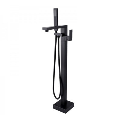 1 Handle Floor Clawfoot Tub Faucet with Diverter
