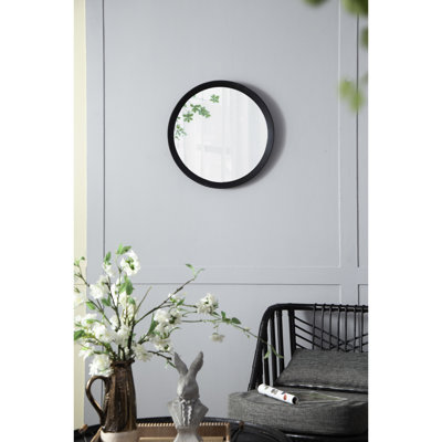 Miroir mural en bois de manguier de 1,5 po d'épaisseur 19,8 po x 19,8 po x 1,3 po - ajoute une touche de style
