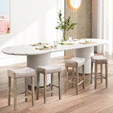 Zacary Counter Height PU Bar Stools