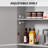 Boscombe 71" H Kitchen Pantry Cabinet with 4 Doors and 2 Adjustable Shelves, Classic Kitchen Storage Cabinet for Dining Room, Living Room-1429417170