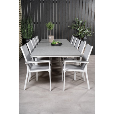 Faiyaz Rectangular 10 - Person 100Cm L Dining Set
