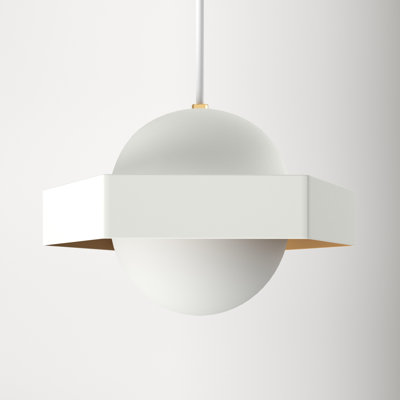 Saffian Single Light Glass Dimmable Pendant