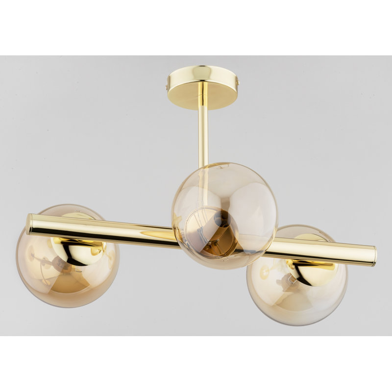 Awatif Glass Semi Flush Mount