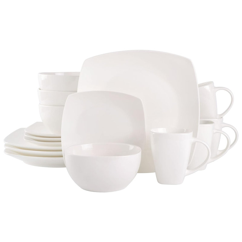 Ensemble 16 pièces de vaisselle Gibson Soho, Blanc