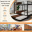 Lit superposé en fer carré durable avec des rails de sécurité, un look minimaliste moderne, idéal pour une chambre d'enfant, une chambre d'amis ou un espace commun, un assemblage facile et une performance durable-1435270385-1435270388