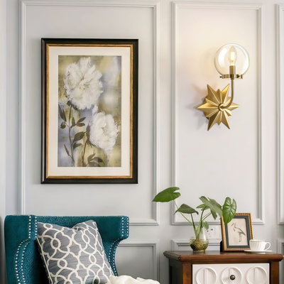1-Light Iron Small Armed Sconce
