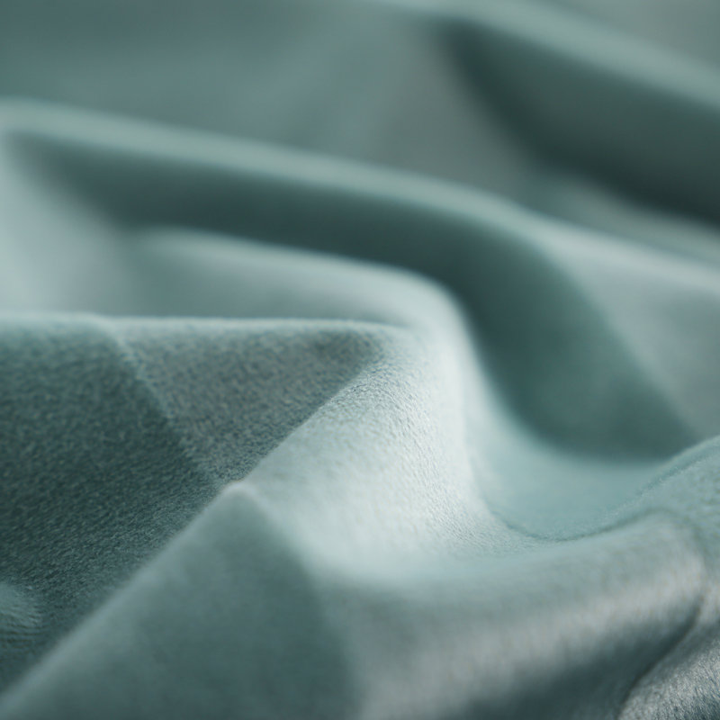 Ensemble de conforts en velours Aisbo Milk Velvet, Édredon pour très grand lit + 2 taies décorativ, Vert