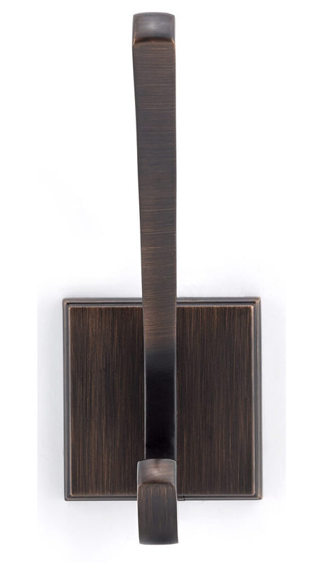 Transitional Metal Wall Hook, Brushed Oil-Rubbed Bronze