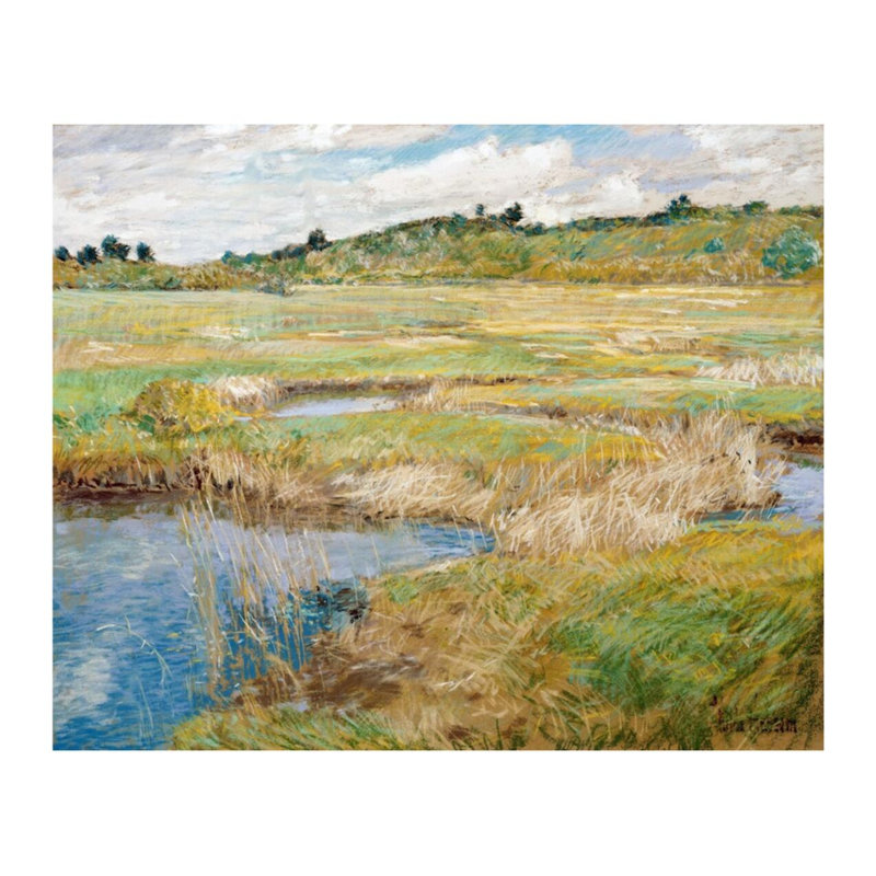 The Concord Meadow Concord Massachusetts par Childe Hassam - estampe numérique, H 22 po x l 28 po