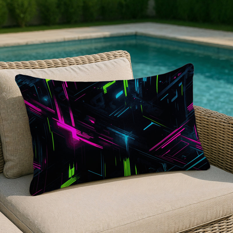 Dynamic Glow Indoor And Outdoor Throw Pillow, Rectangle 18"H x 25"W