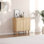 Armoire de rangement pour chaussures 8 paires avec pieds en bois