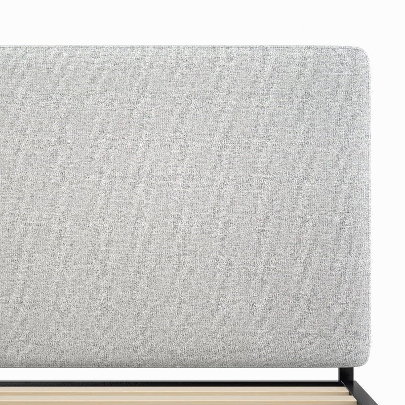Zinus Upholstered Headboard, Twin, Light Gray