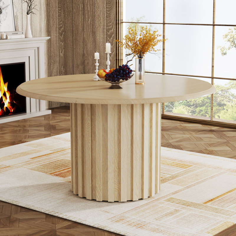 Round Dining Table, Brown