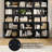 70.9" Wide Bookshelf, Tall Bookcase with 12 Open Shelves and 3 Cabinets, Large Wooden Bookshelves-568525980
