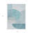 3' X 5' Teal Blue And Silver Geometric Washable Indoor Outdoor Area Rug