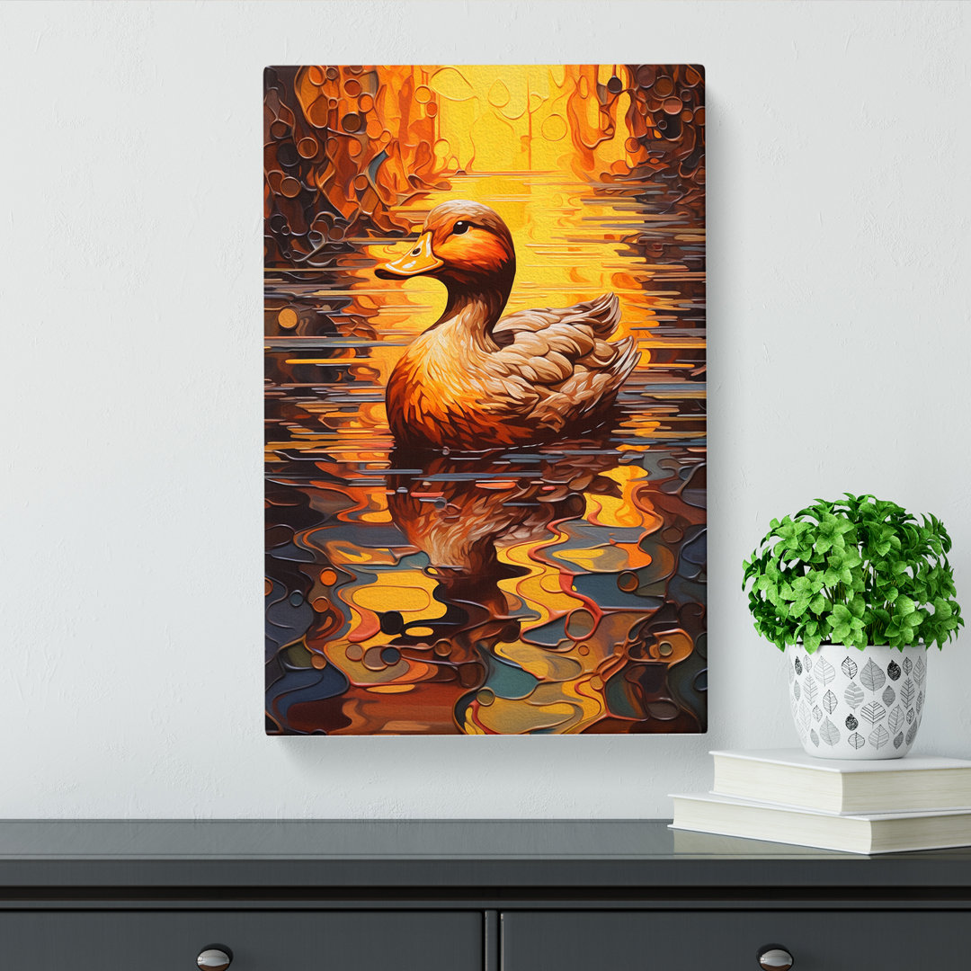 Duck Orphism - Wrapped Canvas
