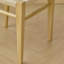 Chaise en bois d'orme massif avec assise et dossier en chanvre tissé-129723501