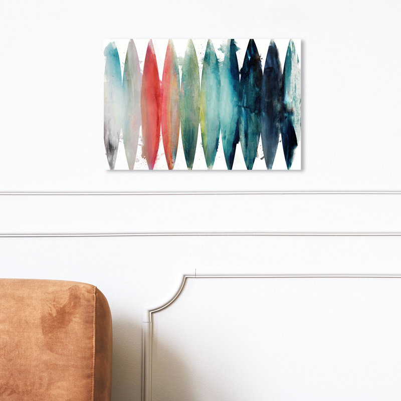 «Abstract Paradise Found», reproduction d'art sur toile, H 20 po x l 30 po x 1,5 po, Toile tendue