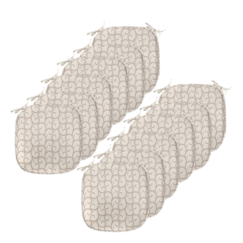 Swirling Leaves Chair Pad Cushion