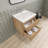 Alcester 23.6 " W Wall Mounted Wall Mounted Single Double Single Vanity Bathroom Vanity With Resin Top-581334067