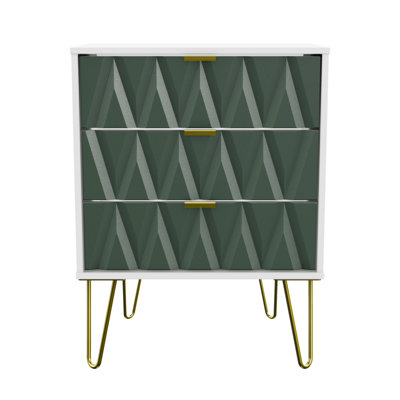 Fully Assembled Peoa 3 Drawer 57.5Cm W Chest of Drawers