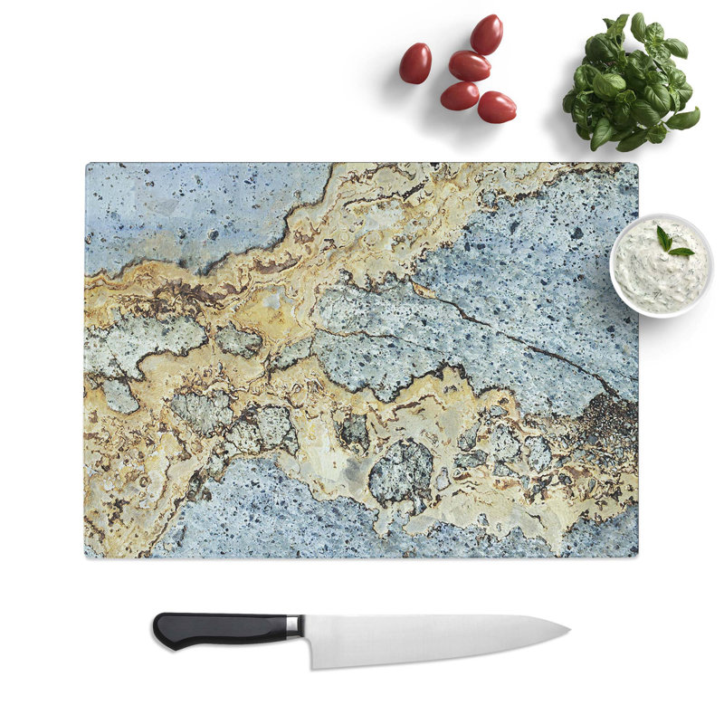 Tempered Glass Power of the Soul Chopping Board, 28.5 cm W x 20 cm L