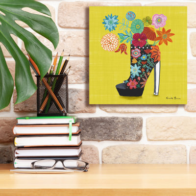 Epic Graffiti 'Love Shoes 2 Bright'  by Farida Zaman Canvas Wall Art, 12" x 12"