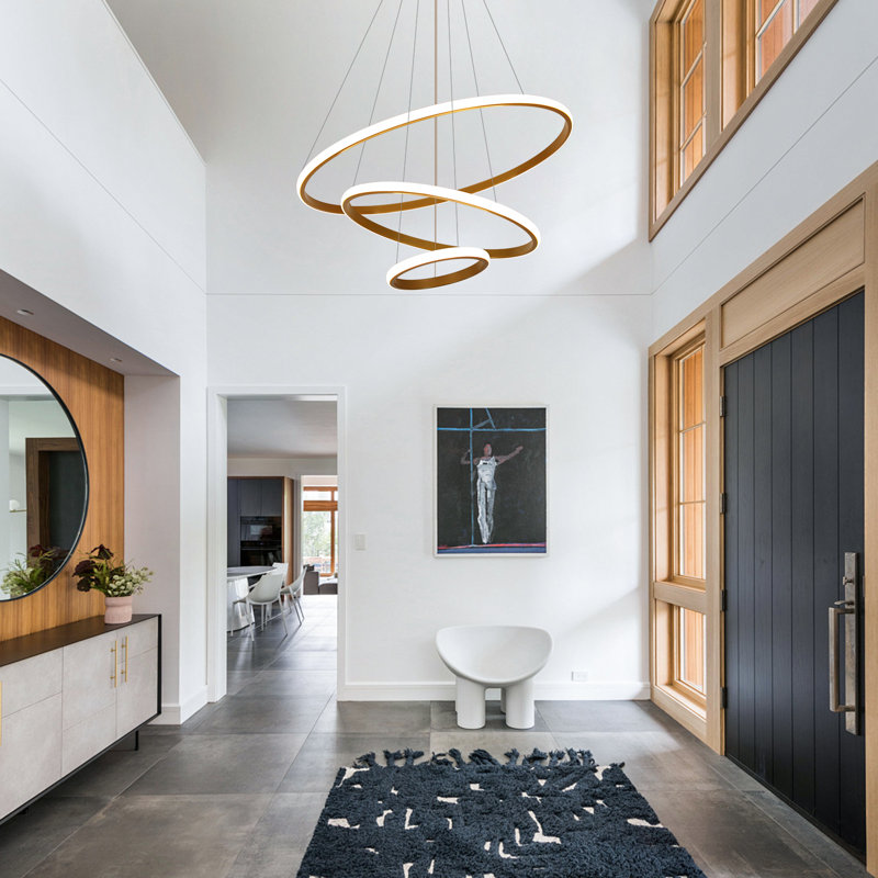 Hayhurst 3 - Light Unique Pendant Light Chandelier, Gold
