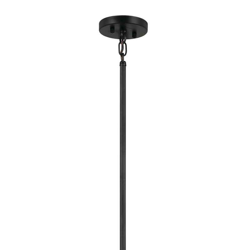 Erzo 10 - Light Steel Dimmable Classic / Traditional Chandelier, Black