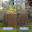 Boîte de rangement extérieure imperméable 120 gallons, boîte de rangement en plastique verrouillable pour outils de piscine et de jardin-121849514