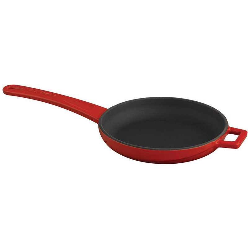 Poêle en fonte antiadhésive Turgla Home, Rouge, l 11 po