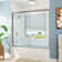 Castalia 55" - 59" W x 56" H Double Sliding Semi-Frameless Tub Door with Clear Glass