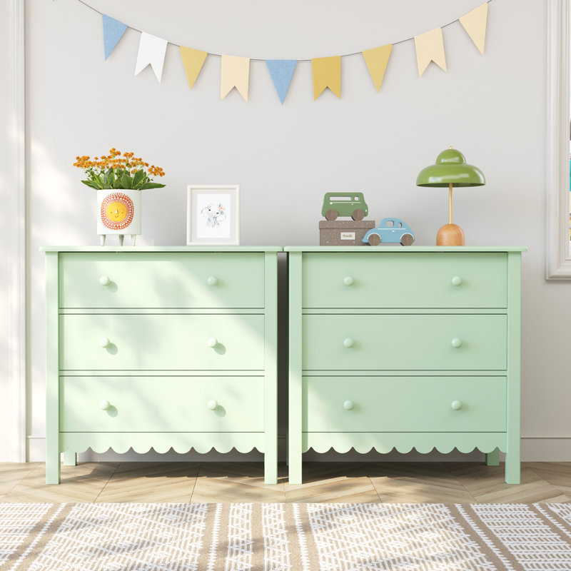 Commode 3 tiroirs l 27,5 po, Green