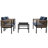 Multi-Person Outdoor Sofa Combination With A Table, Suitable For Garden, Backyard And Balconies-1224038510