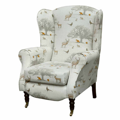 81cm Wide Tufted Wingback Chair