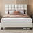 Size Modern Upholstered Bed Frame with Adjustable Square Tufted Headboard-99170189-93363910