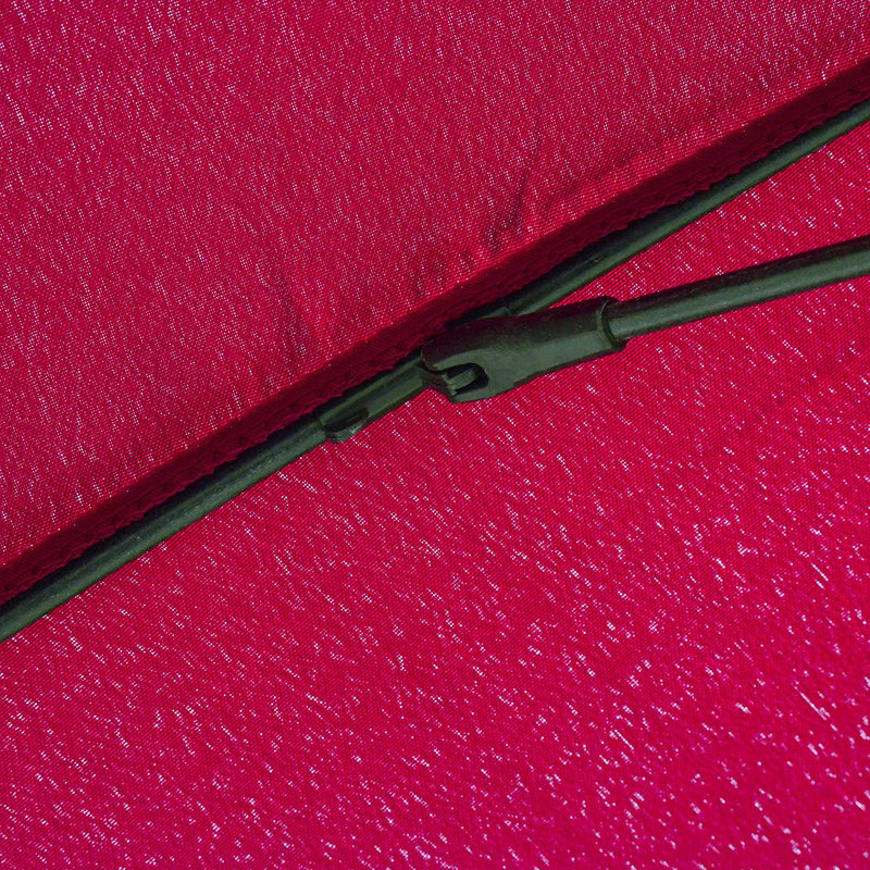 Aarun 279cm Tilt Beach Parasol, Wine Red