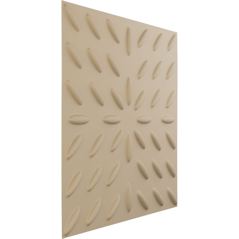 Panneau mural 3D décoratif Blaze EnduraWall, Beige fumé satiné UltraCover