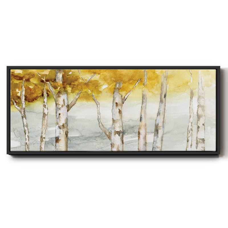 Golden Trees - toile encadrée, H 12 po x l 30 po