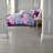Hypoallergenic Polyester Bedding Sets, Multicolor Tie Dye Comforter With Piped Borders