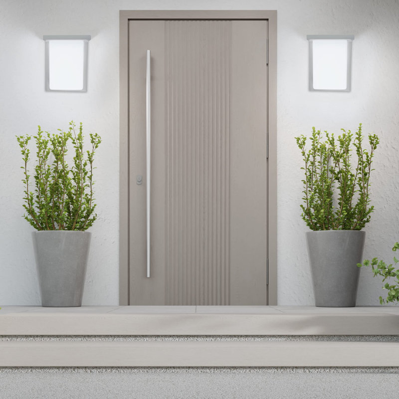 8" LED Modern Wall Sconce, 800 Lumens Outdoor Light Fixture, 10W, 4000K LED Outside Lights, Wet Location Approved ETL Listed